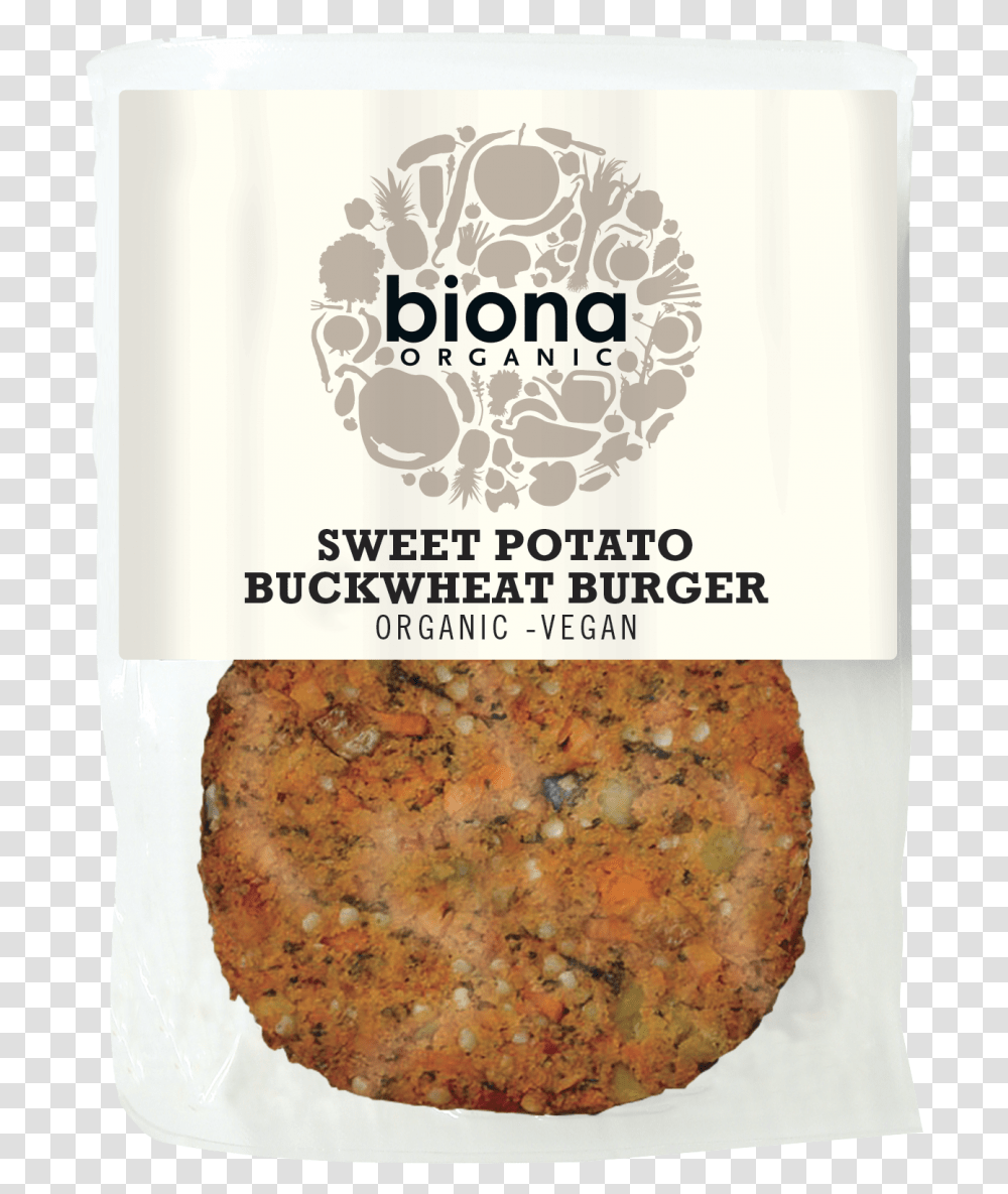 Biona Organic Sweet Potato Buckwheat Burger, Food, Bread, Cracker, Cookie Transparent Png