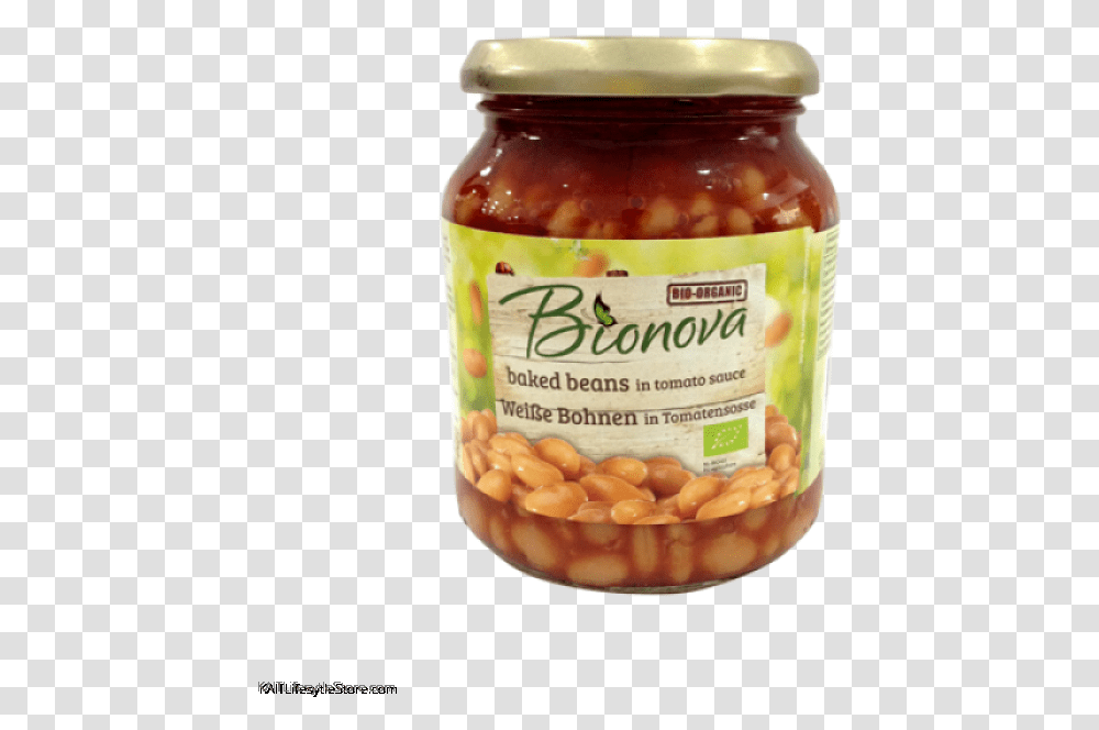 Bionova Organic Baked Beans 340g Download Cranberry Bean, Ketchup, Food, Relish, Jar Transparent Png