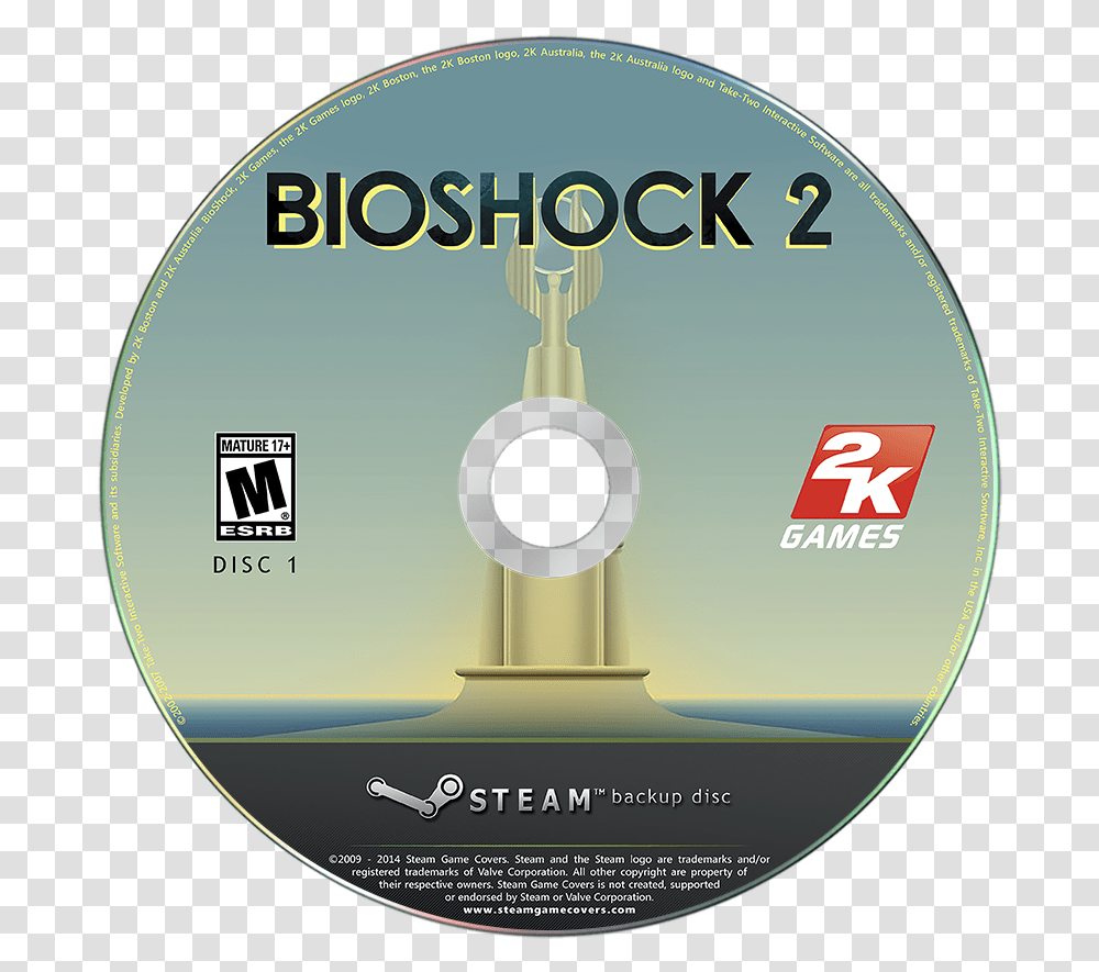 Bioshock 2 Remastered Details Launchbox Games Database Steam Disc, Disk, Dvd Transparent Png