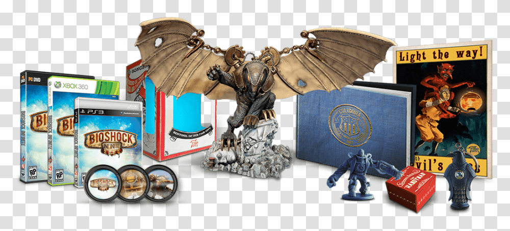 Bioshock 2 S Collector's Edition Bioshock Infinite Edition, Figurine, Dragon, Toy, Bronze Transparent Png