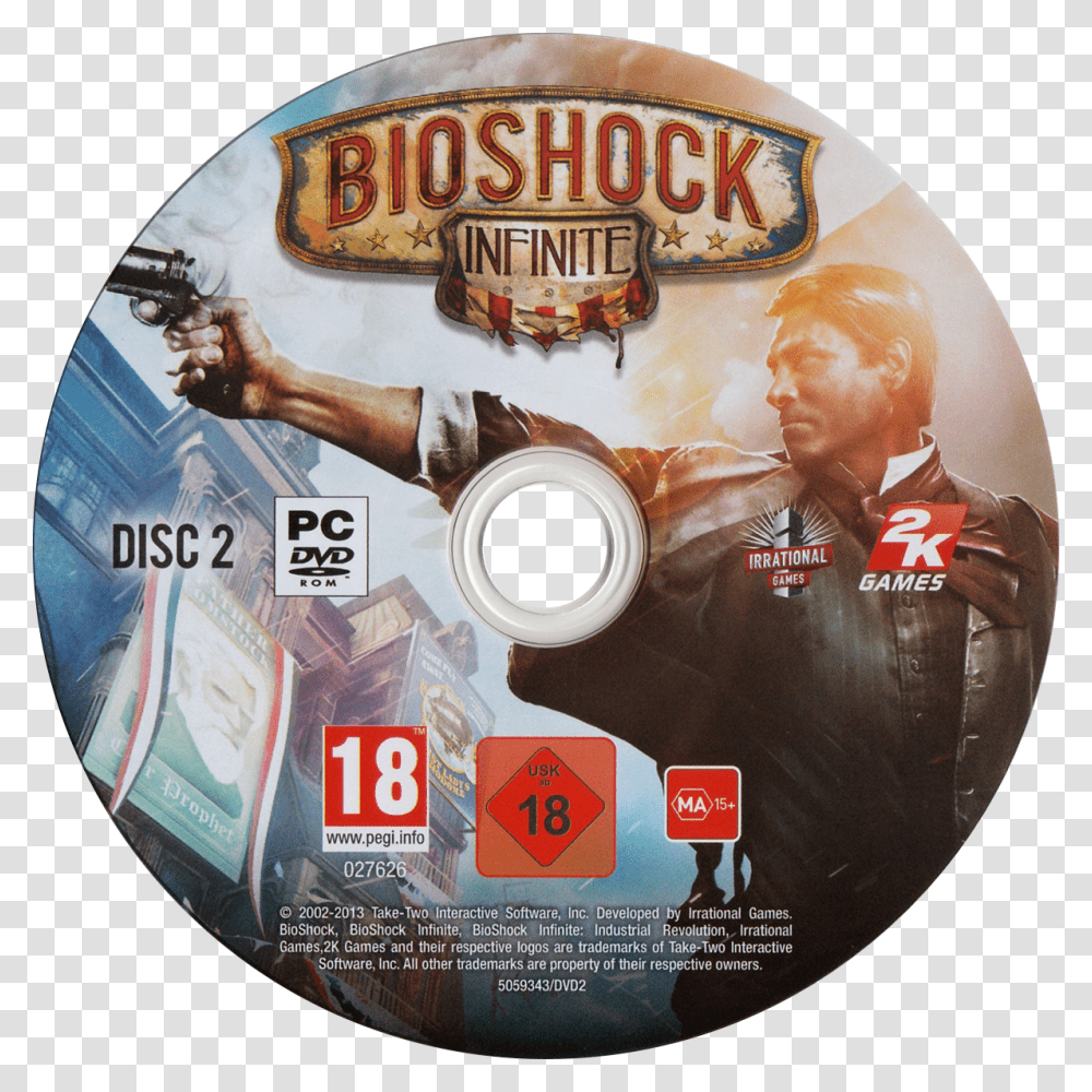 Bioshock Infinite, Disk, Dvd, Person, Human Transparent Png