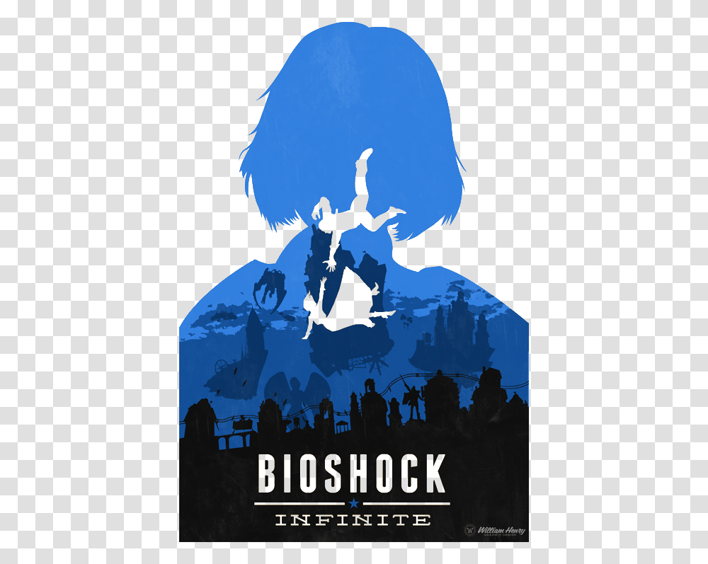 Bioshock Infinite Elizabeth Minimalist Bioshock Infinite Poster, Advertisement, Silhouette, Nature, Outdoors Transparent Png