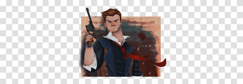 Bioshock Infinite Fanart Projects Photos Videos Logos Fictional Character, Person, Clothing, Gun, Weapon Transparent Png