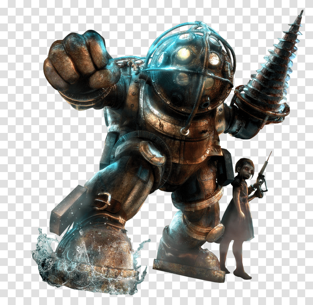 Bioshock Pic Video Game Magazine Layout, Toy, Person, Human, Figurine Transparent Png