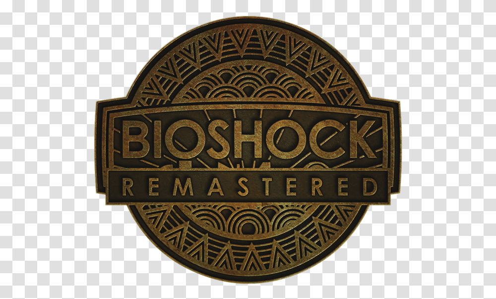 Bioshock Remastered Circle, Logo, Symbol, Trademark, Badge Transparent Png