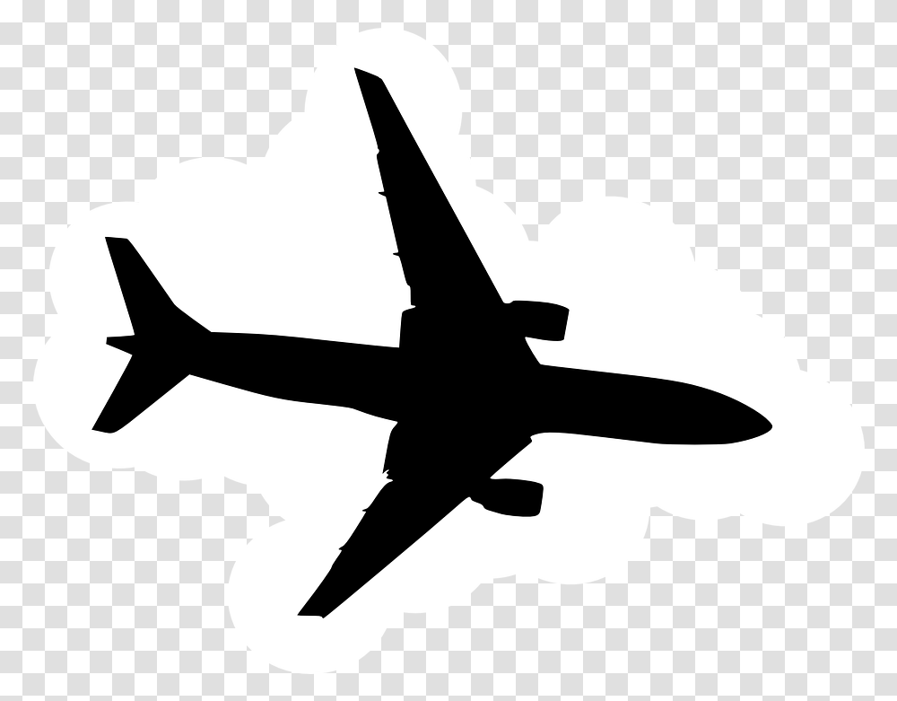 Biplane Clipart Crop Duster Plane Silhouette Background, Transportation, Vehicle, Stencil, Cross Transparent Png