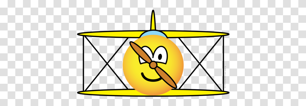 Biplane Emoticon Emoticons Emofacescom Happy, Transportation, Vehicle, Aircraft, Propeller Transparent Png