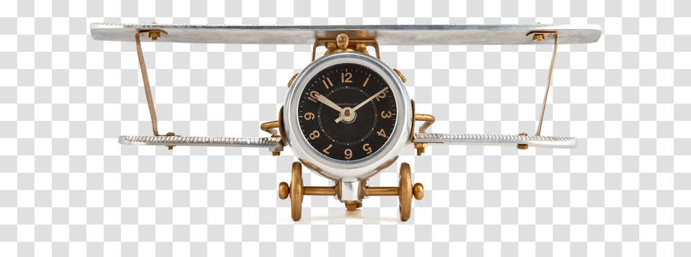 Biplane Table Clock Pendulux, Clock Tower, Architecture, Building, Wristwatch Transparent Png