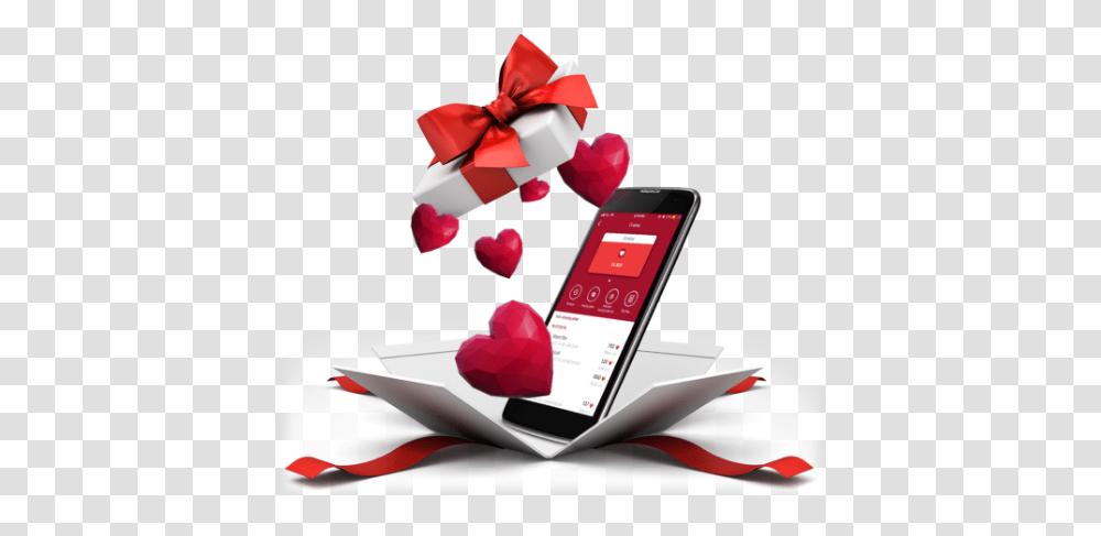 Birbank Hearts, Phone, Electronics, Mobile Phone, Cell Phone Transparent Png