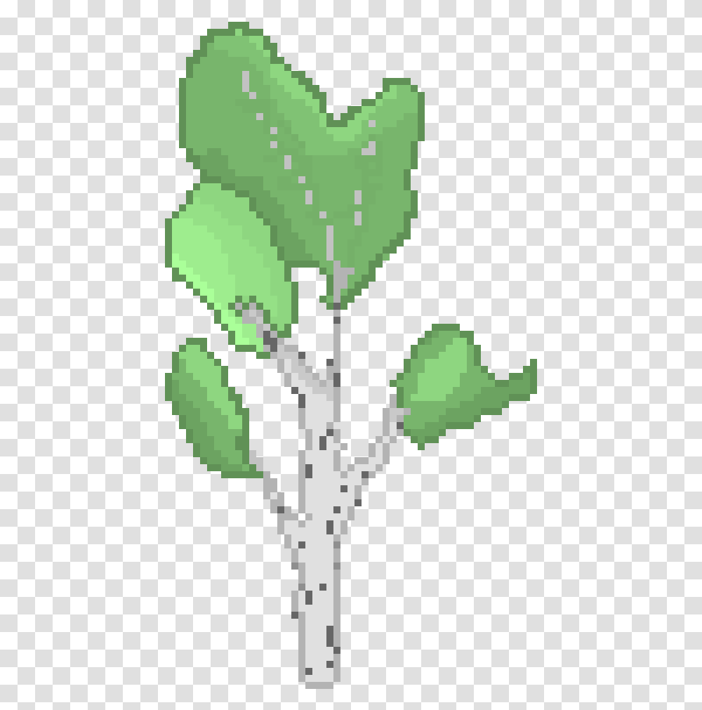 Birch Tree Pixel Art Hd Download Jasmine, Leaf, Plant, Cross, Symbol Transparent Png
