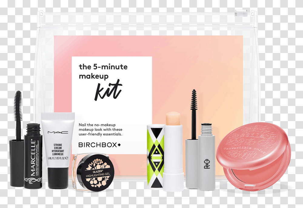 Birchbox 5 Minute Makeup Kit, Cosmetics, Poster, Advertisement, Paper Transparent Png