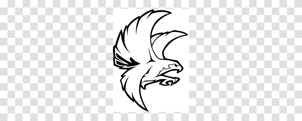 Bird Stencil, Animal, Hook, Claw Transparent Png