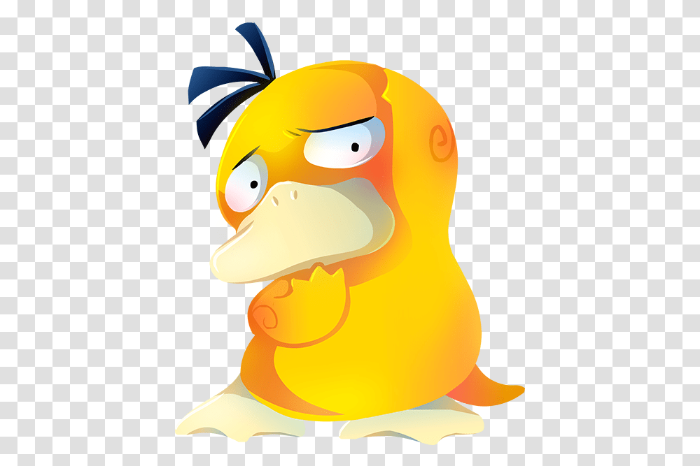 Bird Beak Yellow Vertebrate Cartoon Psyduck By Kuitsuku, Angry Birds, Animal, Graphics, Plant Transparent Png