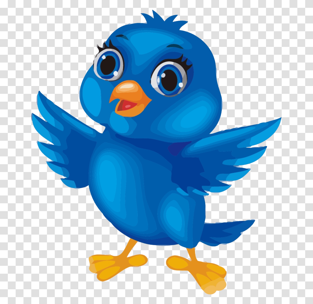 Bird Blue Image Cartoon Clipart Clipartly Com Baby Cute Blue Bird Clipart, Animal, Toy, Penguin Transparent Png