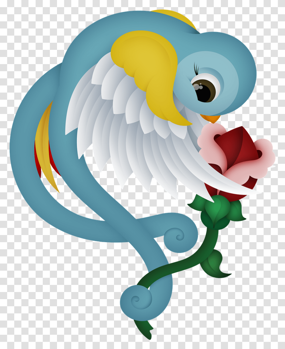 Bird Bluebird Rose Free Image On Pixabay Illustration, Animal, Art, Graphics, Stork Transparent Png