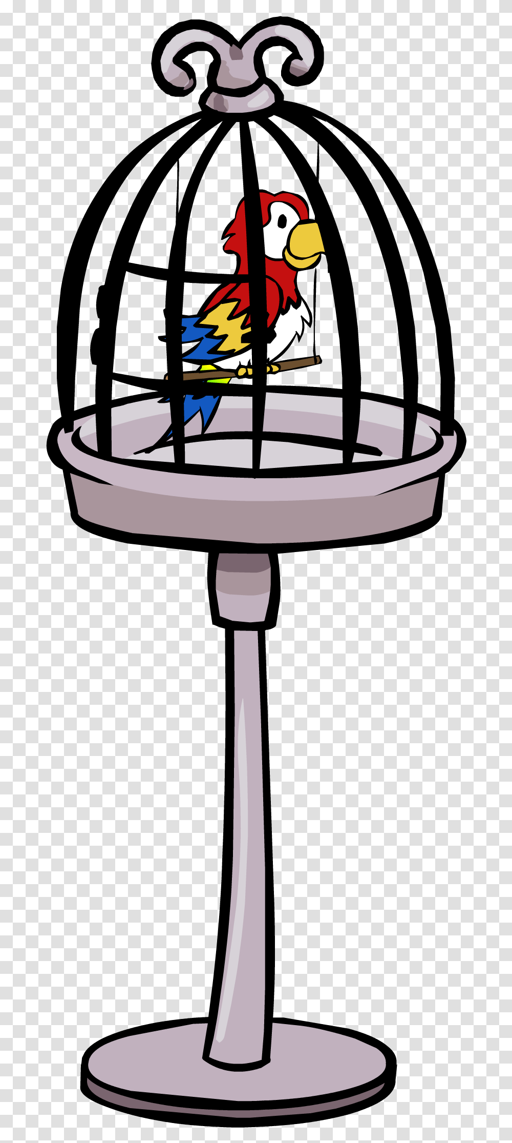 Bird Cage Club Penguin Rewritten Wiki Fandom Bird, Lamp, Lighting, Sundial, Animal Transparent Png