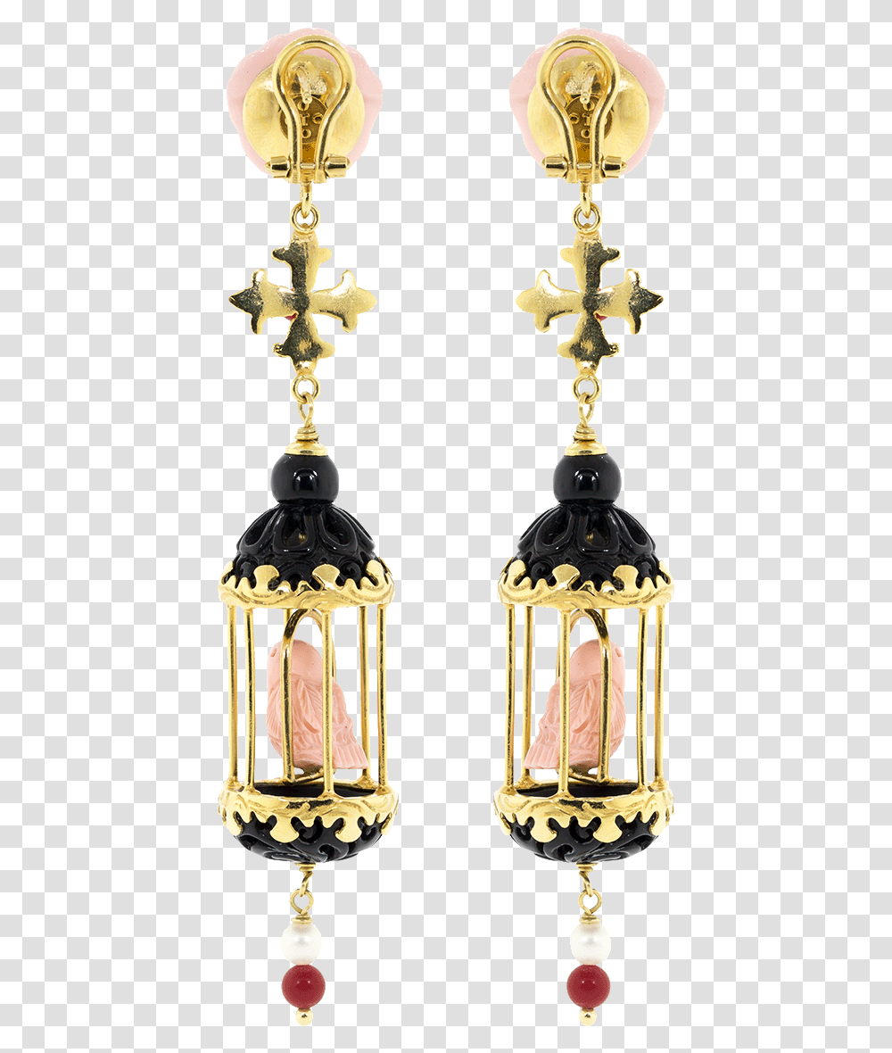 Bird Cage Earrings, Lamp, Lantern, Light Fixture Transparent Png