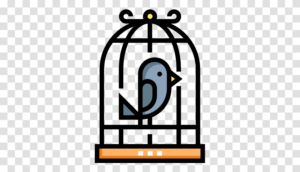 Bird Cage Free Animals Icons Bird In A Cage Icon, Coffee Cup, Text Transparent Png