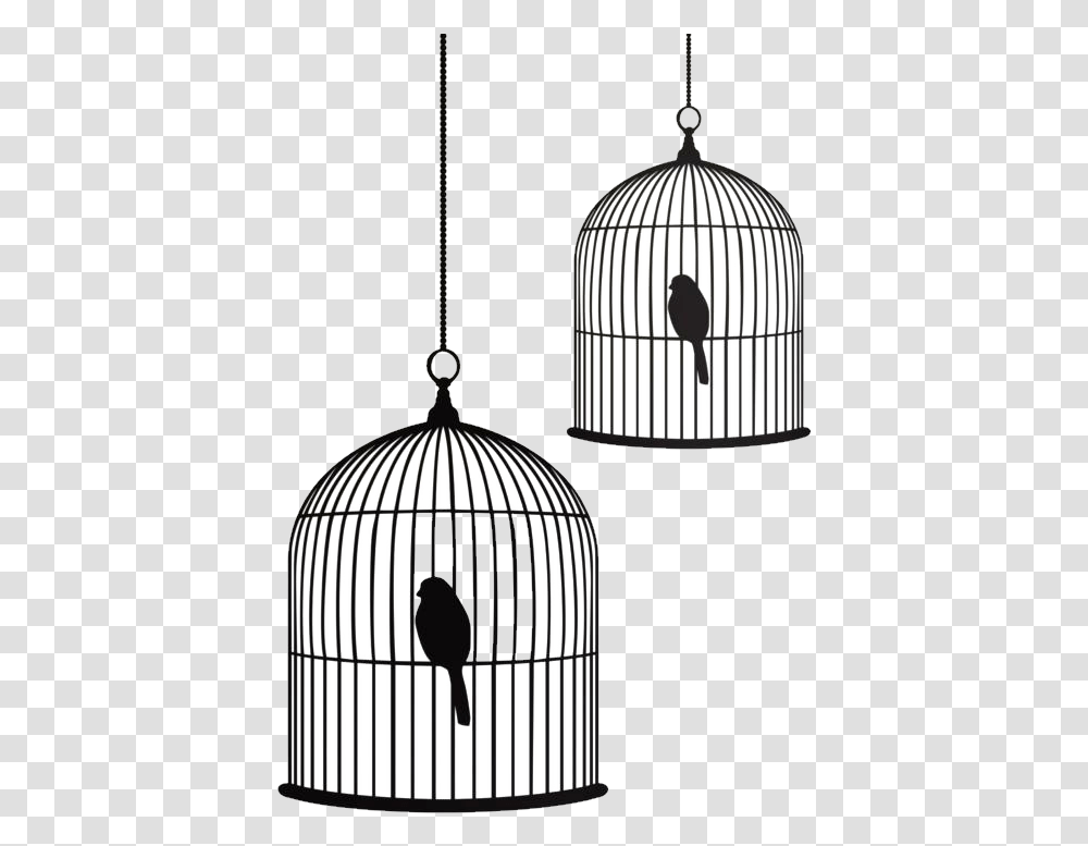 Bird Cage Silhouette Bird Cage, Lamp, Clothing, Den, Animal Transparent Png
