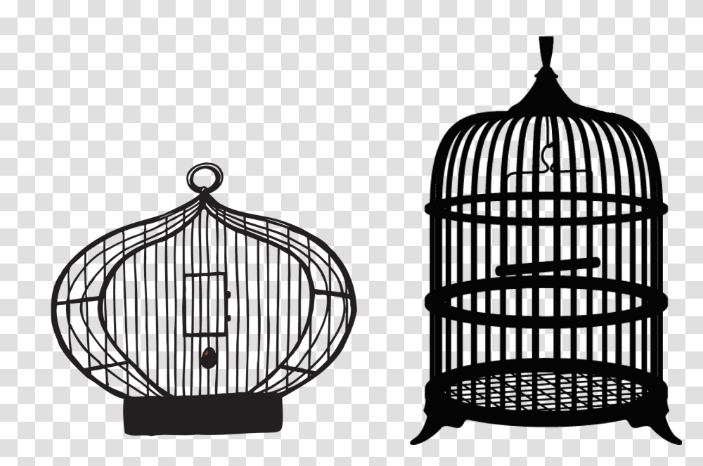 Bird Cage Silhouette Bird Download 600600 Free Clip Art Of Bird Cage, Clothing, Diamond, Furniture, Crystal Transparent Png