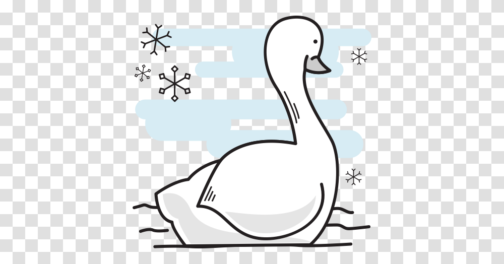 Bird Christmas Duck Goose Swan Swimming Icon Christmas Day, Animal, Gun, Weapon, Weaponry Transparent Png