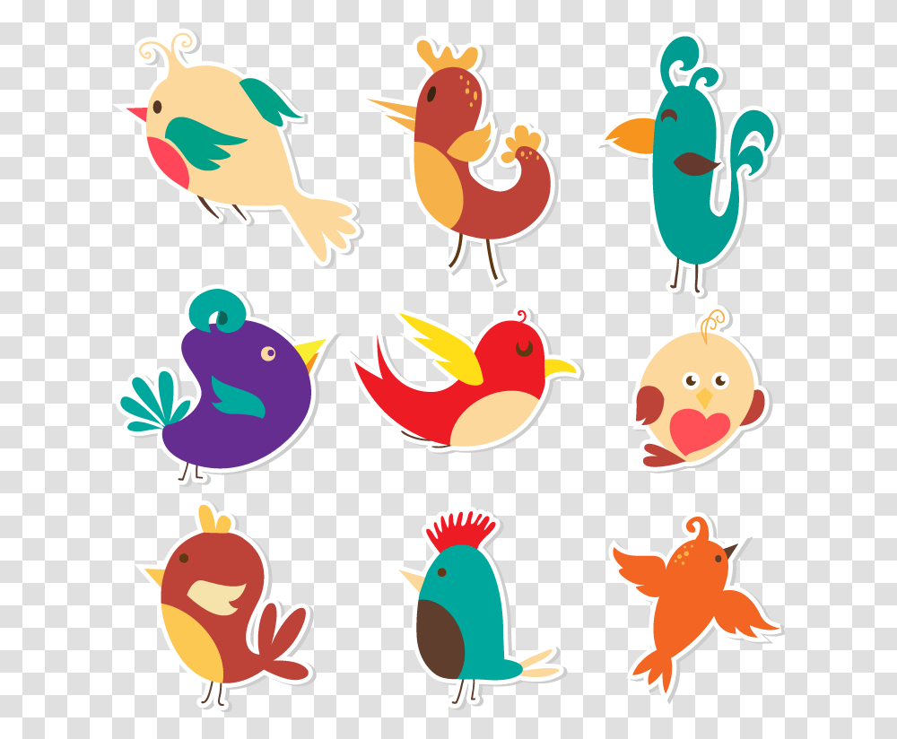 Bird Clip Art Bird Vector Cute, Animal, Poultry, Fowl, Chicken Transparent Png