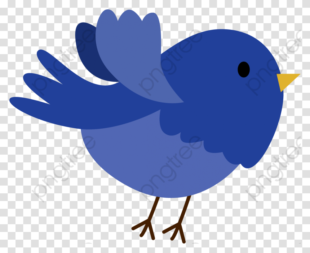 Bird Clipart Pajaro Azul Animado, Animal, Poultry, Fowl, Chicken Transparent Png