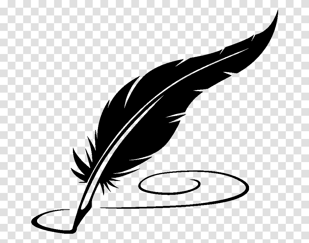 Bird Clipart Paper Quill Pen Pen 800 800 Transprent Feather Pen Clipart, Gray, World Of Warcraft Transparent Png