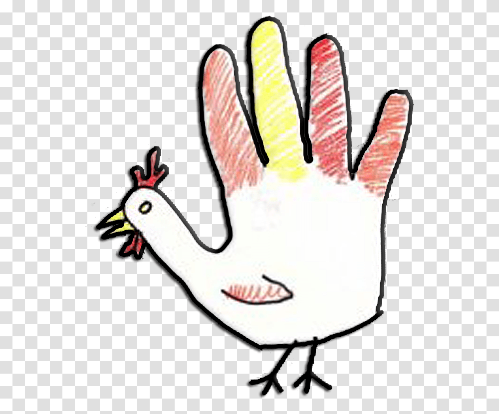 Bird Clipart Tumblr Draw A Turkey With Your Hand, Clothing, Apparel, Glove Transparent Png