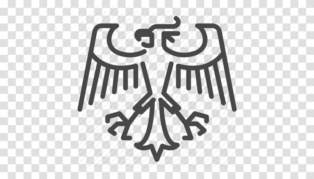 Bird Eagle Emblem German Germany Hawk Logo Icon, Poster, Advertisement, Trademark Transparent Png