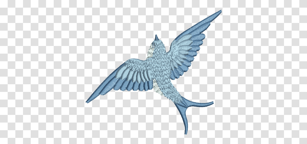 Bird Embroidery Blue Bird Flying Tattoo, Animal, Bluebird, Jay, Hummingbird Transparent Png