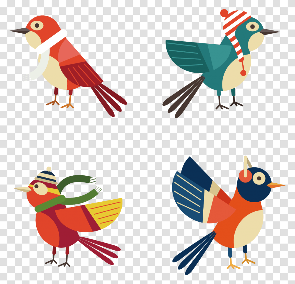 Bird Euclidean Vector Winter Bird, Animal, Finch, Cardinal, Flying Transparent Png
