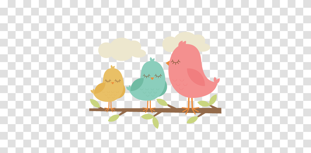 Bird Family Clipart Images Galle 1260568 Cute Bird On Branch Clipart, Animal, Poultry, Fowl, Chicken Transparent Png