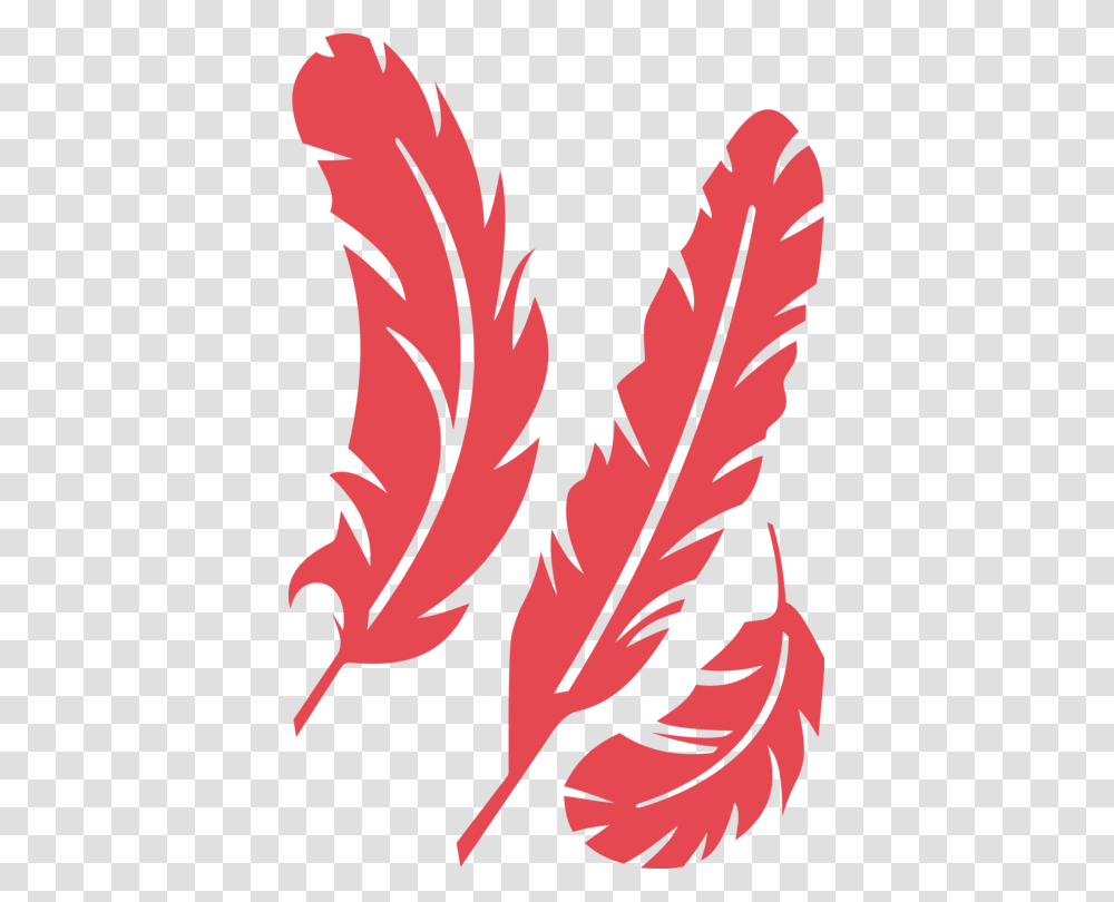 Bird Feather Stencil Drawing Art, Leaf, Plant, Maple Leaf, Person Transparent Png