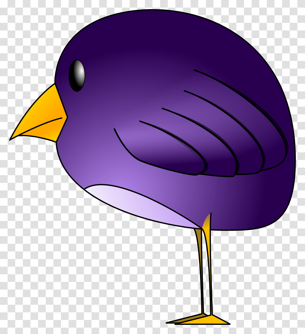 Bird Free Stock Photo Illustration Of A Blue Bird Cartoon Purple Bird, Lamp, Animal, Beak, Sea Life Transparent Png