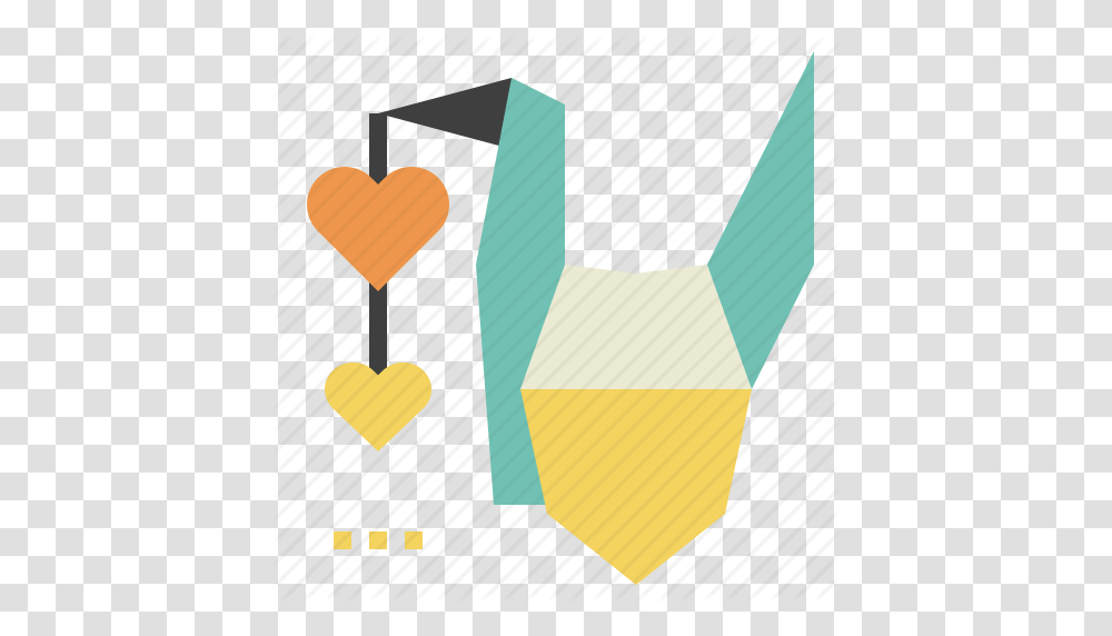 Bird Freedom Heart Motivation Origami Passion Icon, Tie, Hand, Graduation Transparent Png