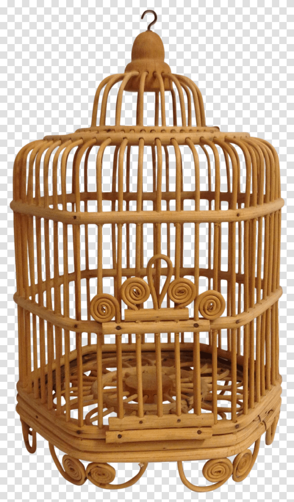 Bird In Cage Picture Bird Cage Bamboo, Crib, Furniture, Wood, Plywood Transparent Png