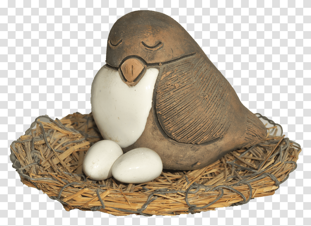 Bird Nest Egg Figure Ceramic Sculpture Deco Bird Nest Transparent Png