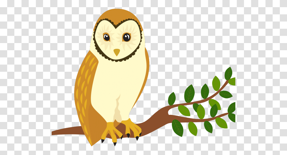Bird Of Prey Clipart Barn Owl Bird Perch Clip Art, Animal Transparent Png