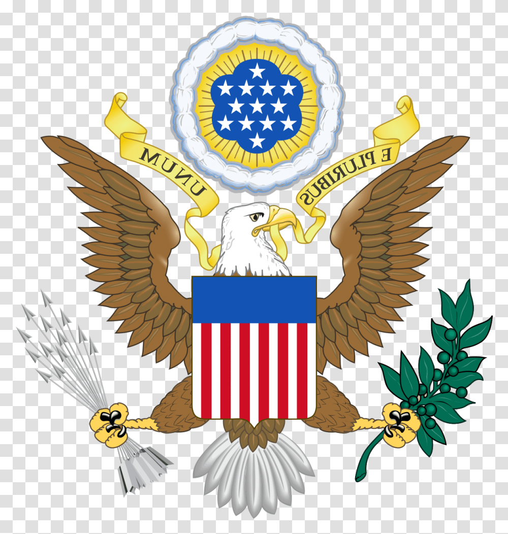 Bird Of Prey Clipart Continental Congress Us Armed Forces Seal, Emblem, Animal Transparent Png