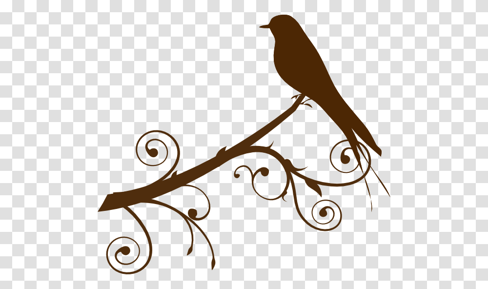 Bird On A Branch Clip Art, Floral Design, Pattern, Animal Transparent Png
