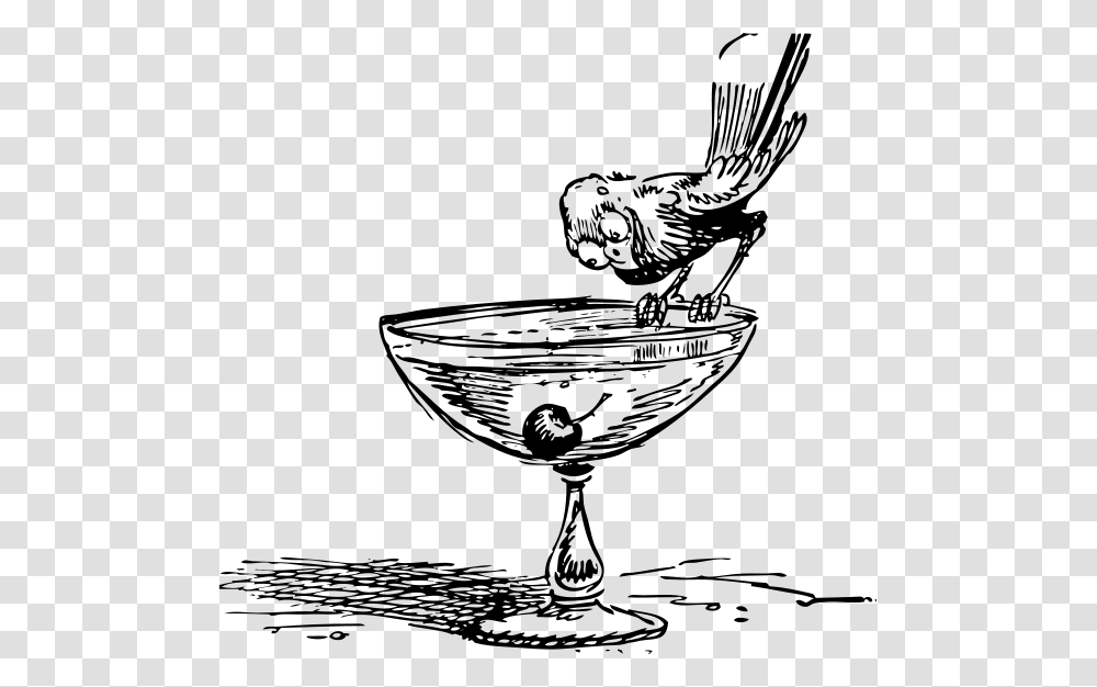 Bird On A Cocktail Images Cocktail Clip Art, Gray, World Of Warcraft Transparent Png
