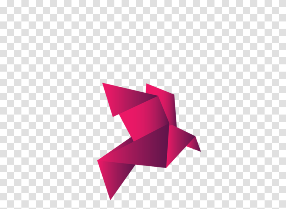 Bird Origami Overlay Pink Paper Aesthetic Kpopedits Origami Transparent Png