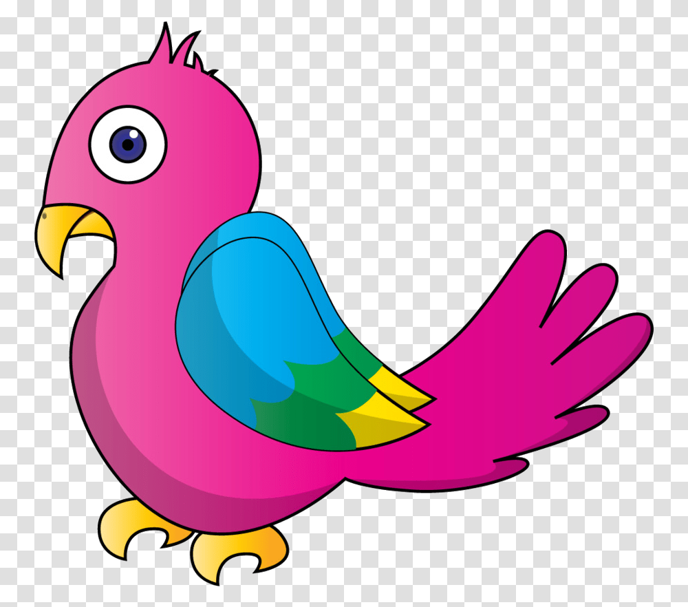 Bird Parrot Clipart At Free For Personal Use Pink Parrot Clip Art, Animal, Beak, Jay Transparent Png