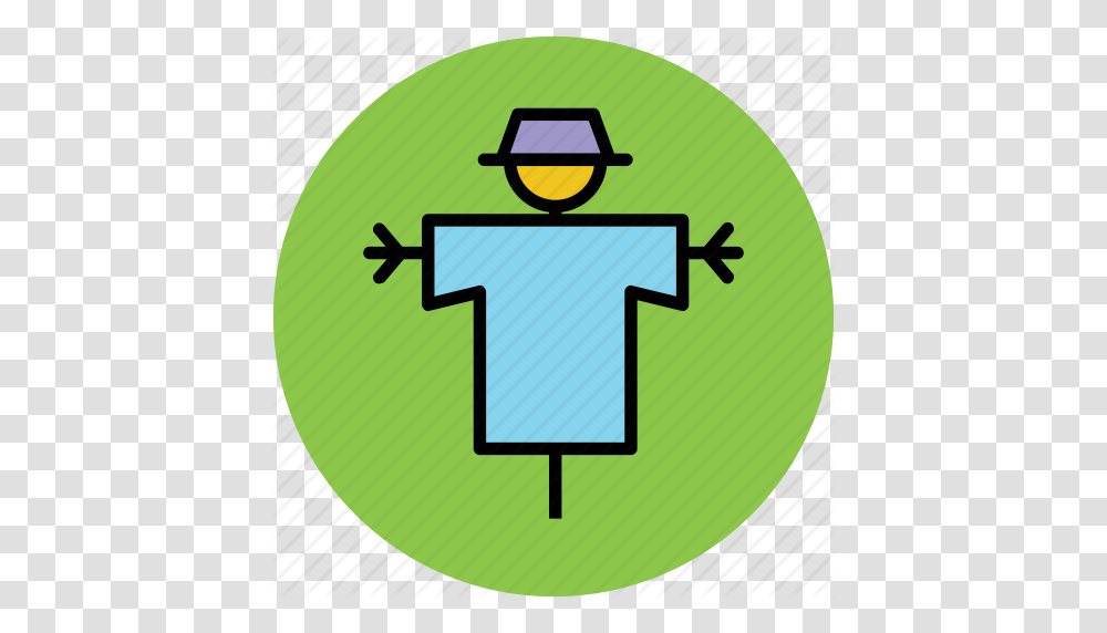 Bird Scarer Farming Field Scarecrow Scarecrow Straw Man Icon, Road Sign, Number Transparent Png
