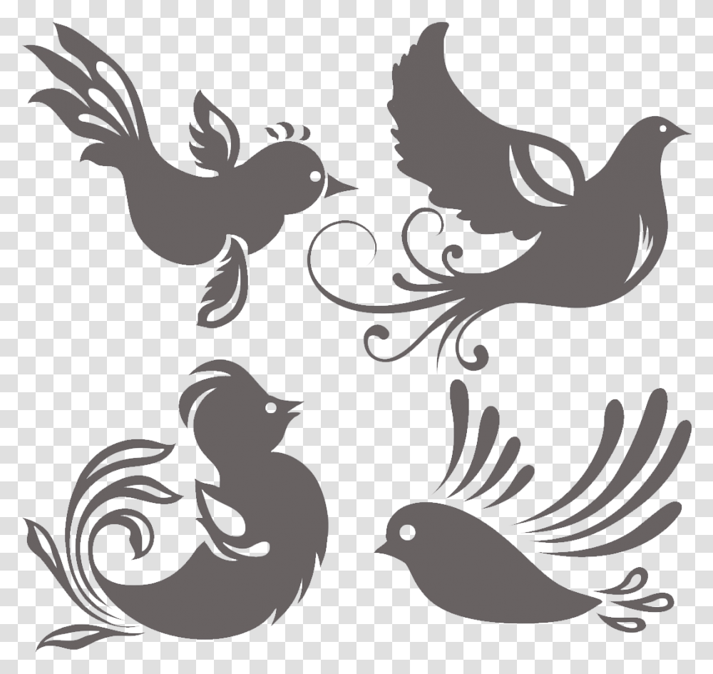 Bird Silhouette Computer File Silhouette, Animal, Stencil Transparent Png