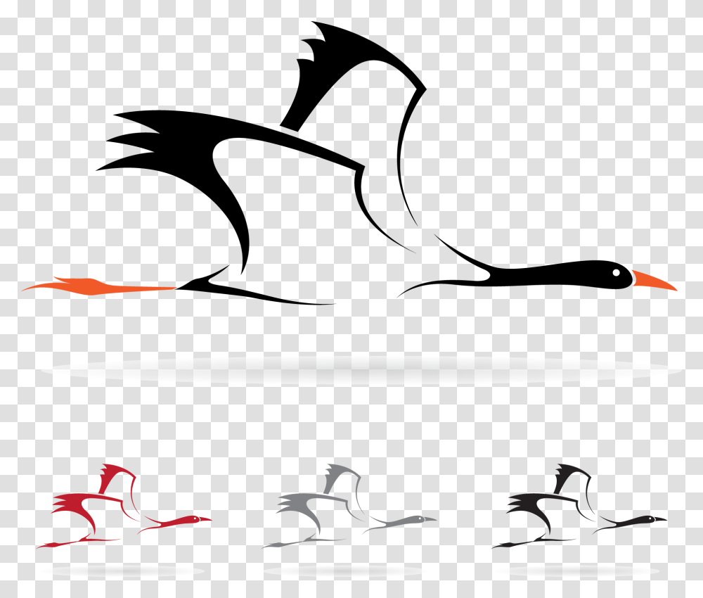 Bird Stork Royalty Free Clip Art, Oars, Paddle, Silhouette, Vehicle Transparent Png