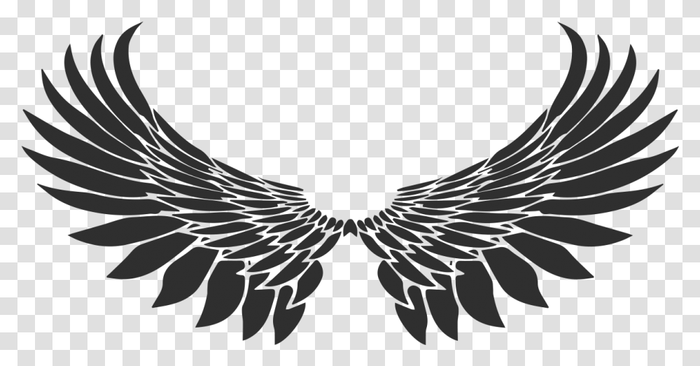 Bird Wing Wing Tattoo, Animal, Emblem Transparent Png