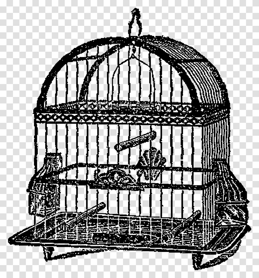 Birdcage Bird Clipart Illustration Artwork Digital Cage, Lighting, Metropolis, Building, Architecture Transparent Png