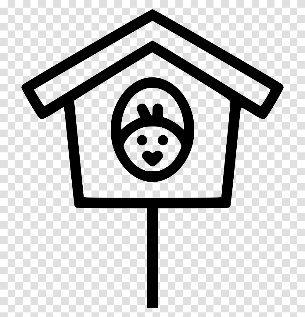 Birdhouse Nest Chicken Chickling Home Property Search Icon, Mailbox, Letterbox, Stencil Transparent Png